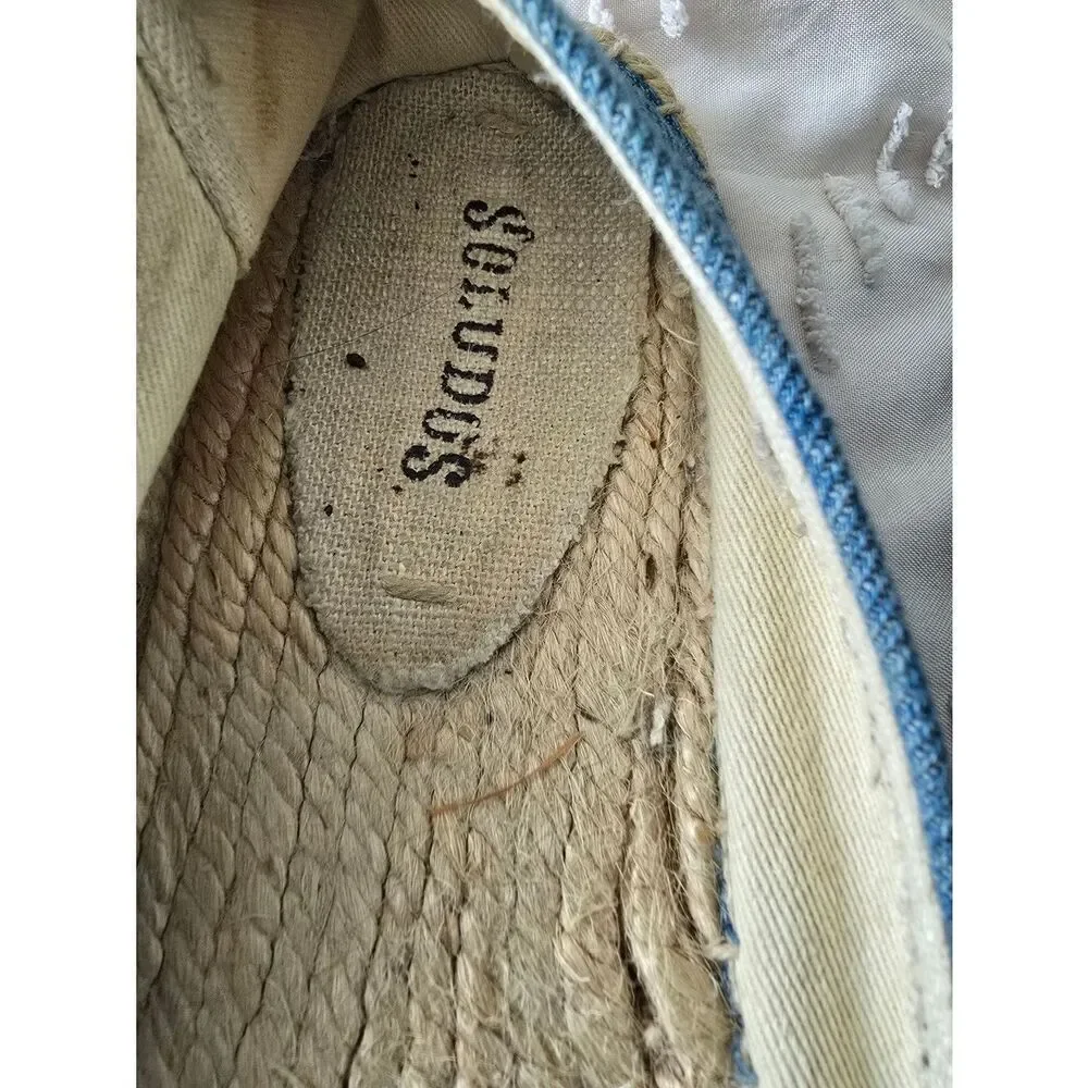 Soludos Blue Denim Slip-On Espadrilles